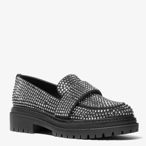 Michael Kors Parker Crystal Embellished Scuba Loafer - Size 9 - Brand new